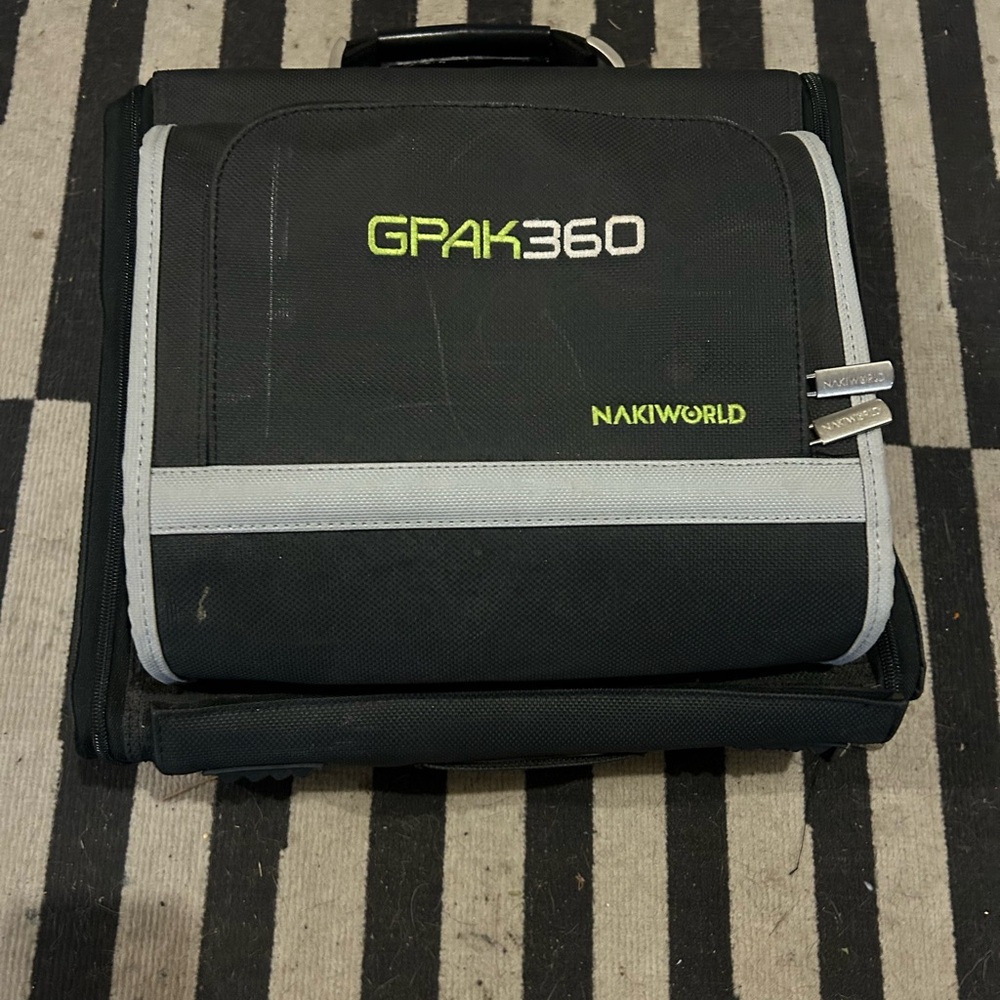Black and Gray Gpak360 Xbox 360 travel case Nakiworld Bag